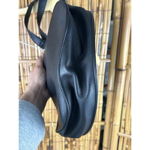 Cute Cat Face Vegan Leather Tote Bag Purse With White Pom Poms - Picture 7 of 14